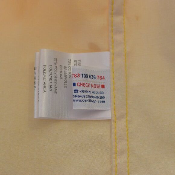 MONCLER Palma yellow Giubbotto light raincoat jacket with hood size 4 - Picture 11 of 11